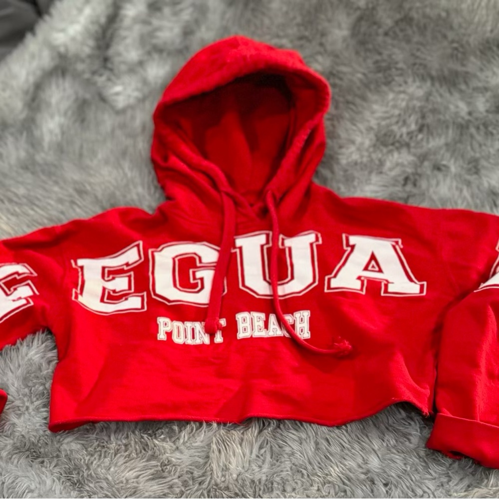 Cropped sweatshirt. Red  size s